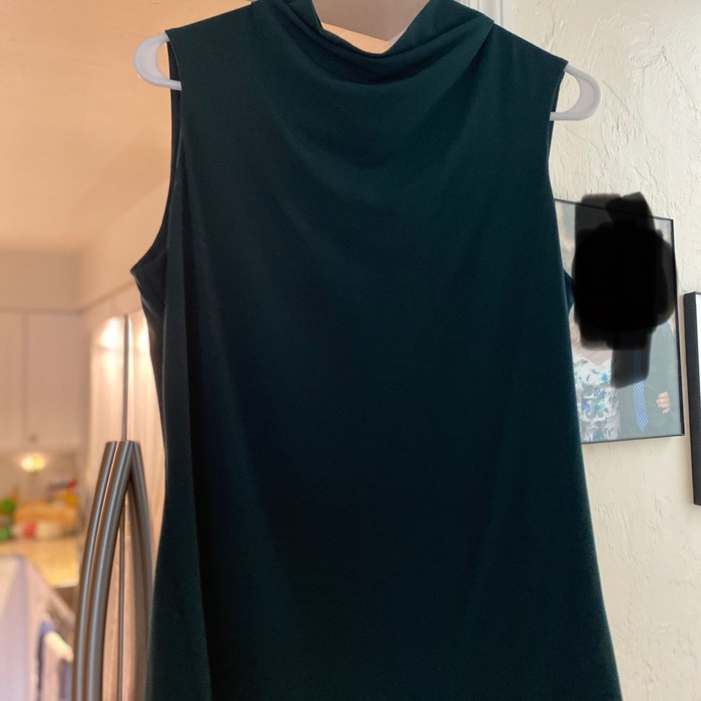Calvin Klein Dark Green Sleeveless Top